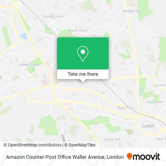 Amazon Counter-Post Office Waller Avenue map