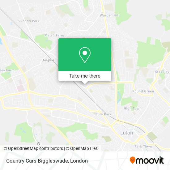Country Cars Biggleswade map