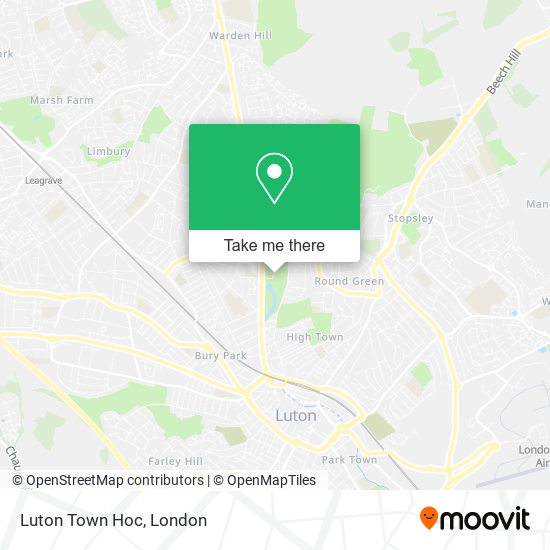 Luton Town Hoc map
