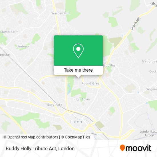 Buddy Holly Tribute Act map