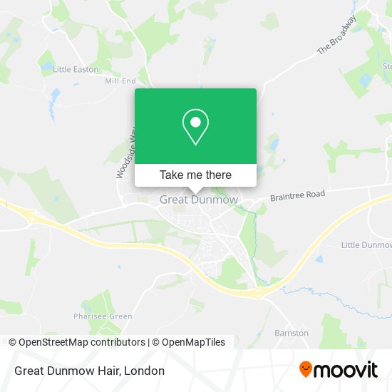Great Dunmow Hair map
