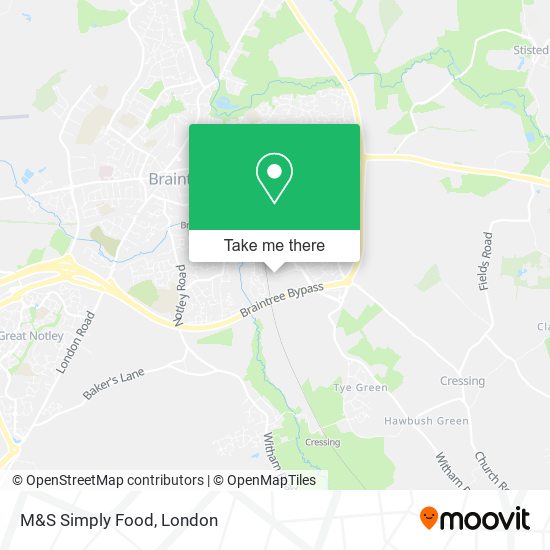 M&S Simply Food map