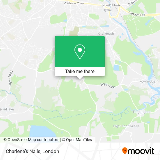 Charlene's Nails map