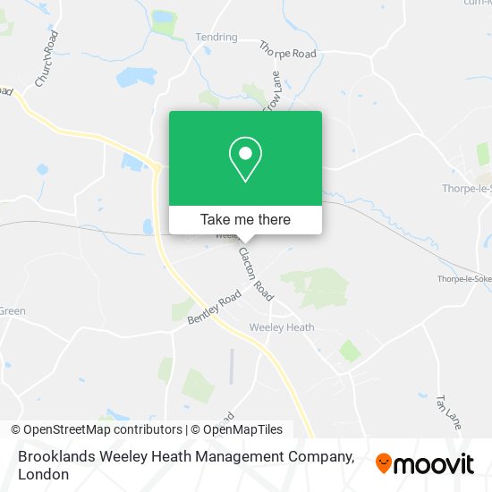 Brooklands Weeley Heath Management Company map