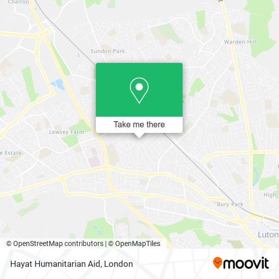 Hayat Humanitarian Aid map