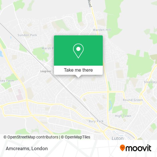 Amcreams map