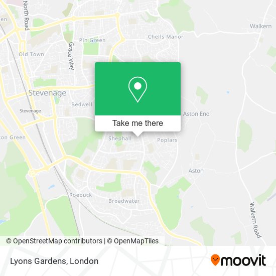 Lyons Gardens map