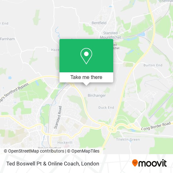 Ted Boswell Pt & Online Coach map