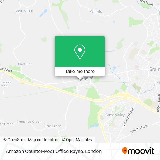 Amazon Counter-Post Office Rayne map