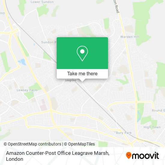 Amazon Counter-Post Office Leagrave Marsh map
