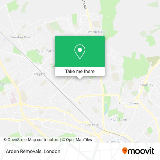 Arden Removals map