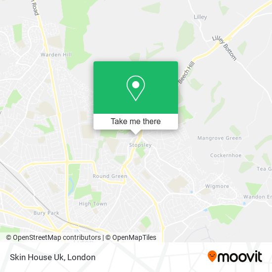 Skin House Uk map