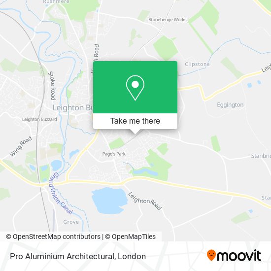 Pro Aluminium Architectural map