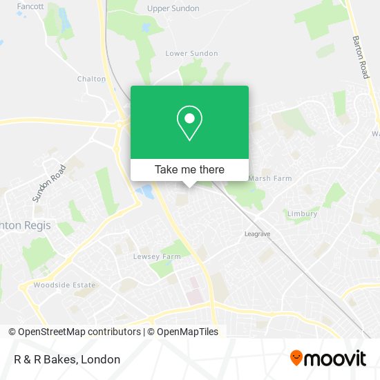 R & R Bakes map