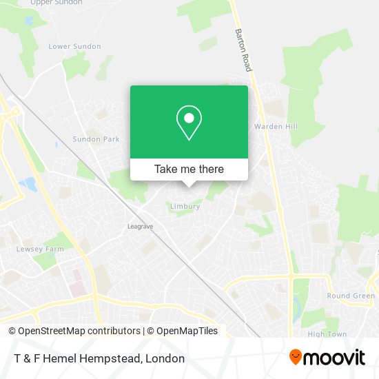 T & F Hemel Hempstead map