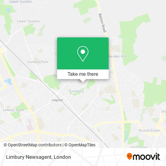 Limbury Newsagent map