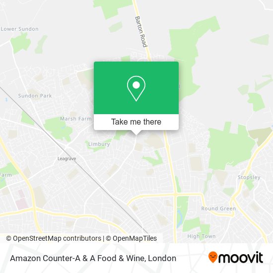 Amazon Counter-A & A Food & Wine map