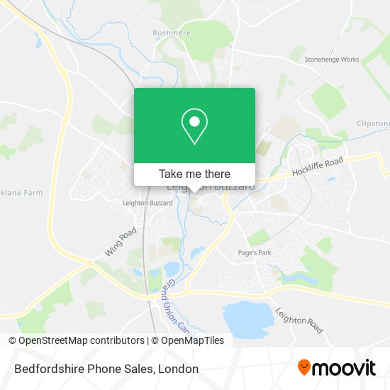Bedfordshire Phone Sales map
