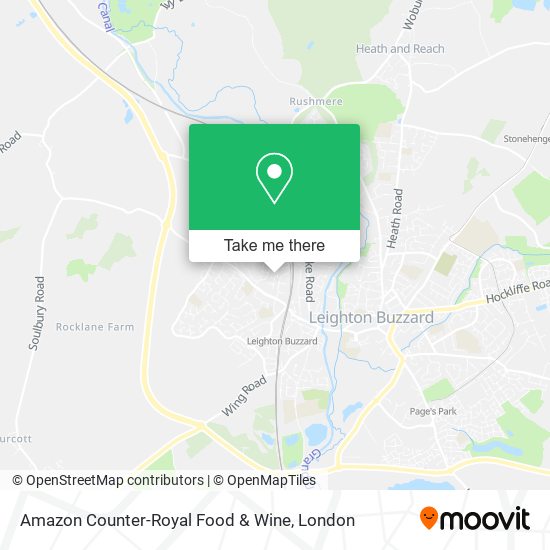 Amazon Counter-Royal Food & Wine map