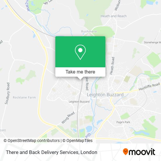 There and Back Delivery Services map