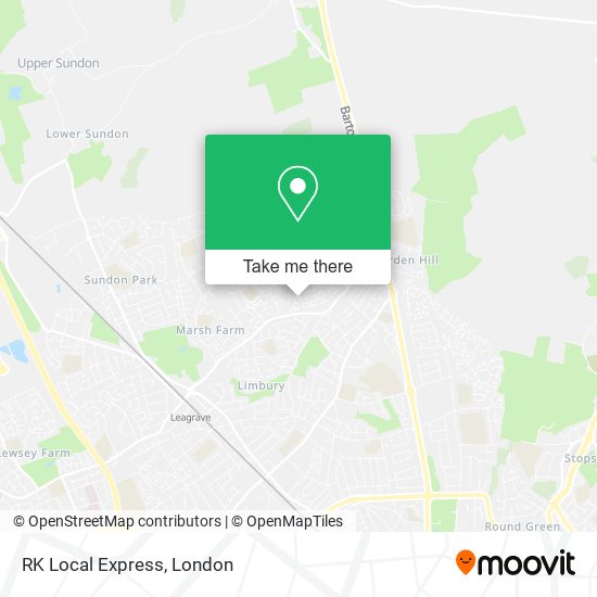 RK Local Express map