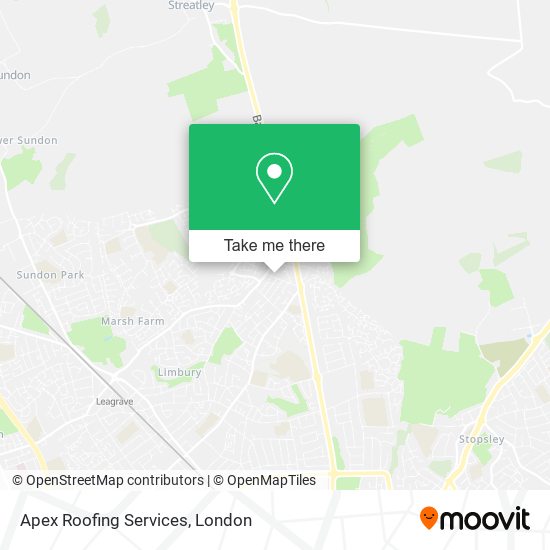Apex Roofing Services map