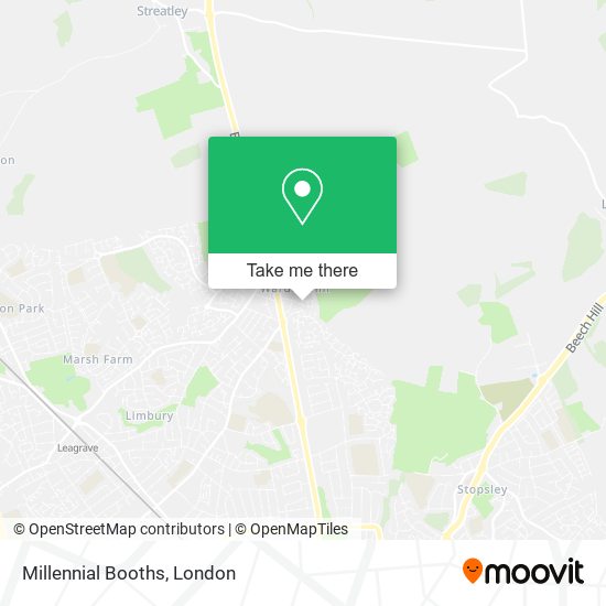 Millennial Booths map