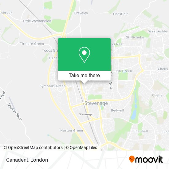 Canadent map