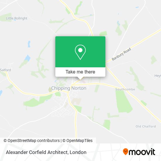 Alexander Corfield Architect map