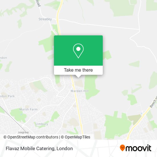 Flavaz Mobile Catering map