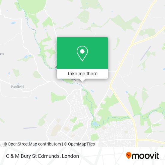 C & M Bury St Edmunds map
