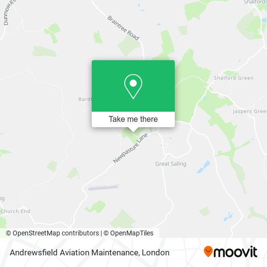 Andrewsfield Aviation Maintenance map