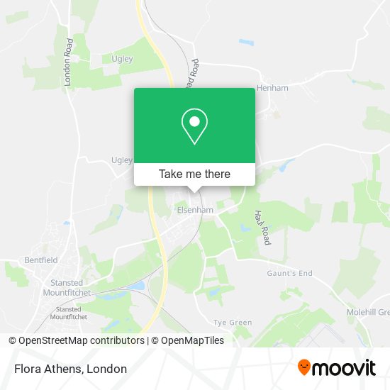 Flora Athens map