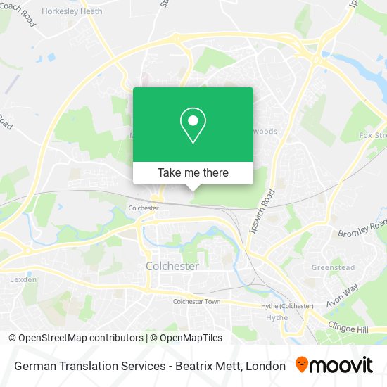 German Translation Services - Beatrix Mett map