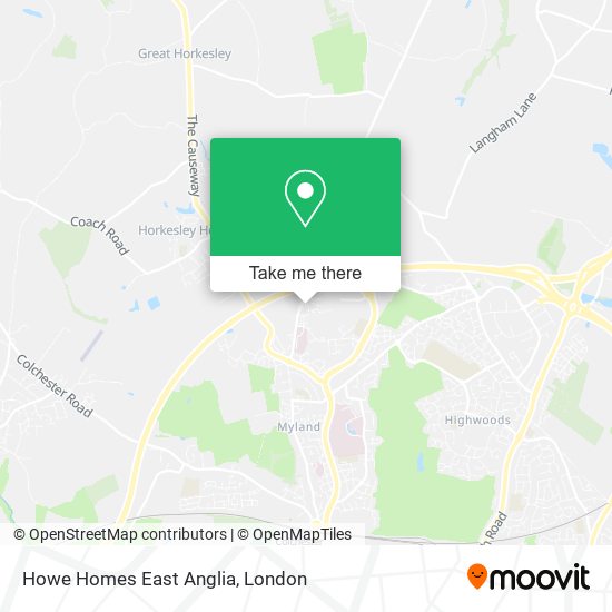 Howe Homes East Anglia map