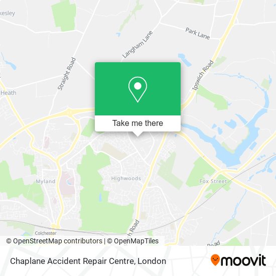 Chaplane Accident Repair Centre map