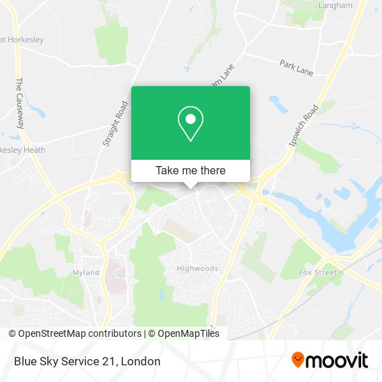 Blue Sky Service 21 map