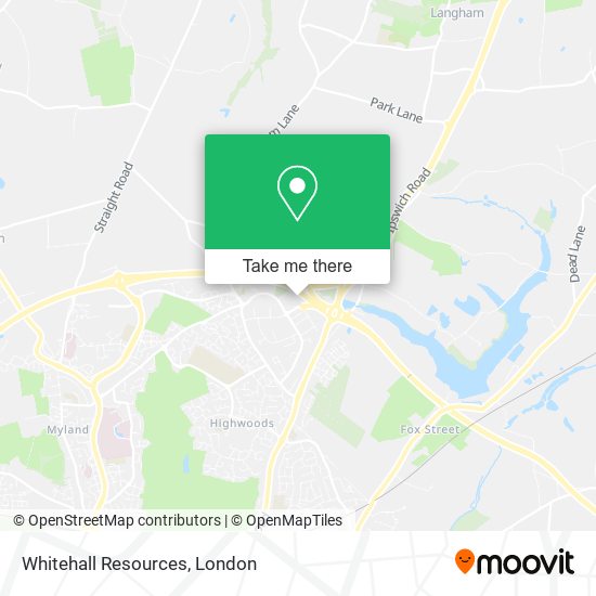 Whitehall Resources map