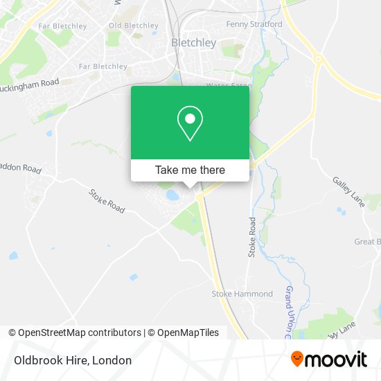 Oldbrook Hire map