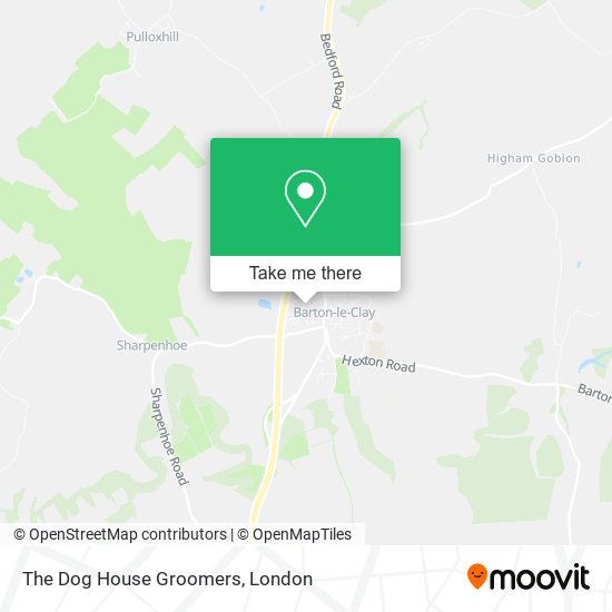 The Dog House Groomers map