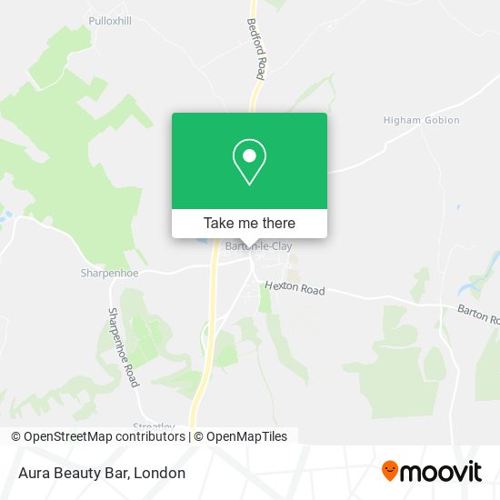 Aura Beauty Bar map