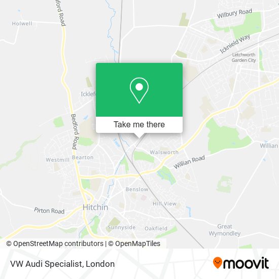 VW Audi Specialist map