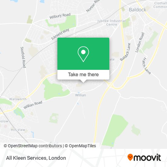 All Kleen Services map
