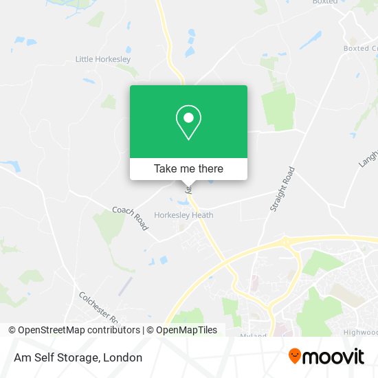 Am Self Storage map
