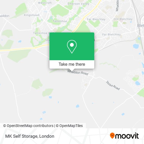 MK Self Storage map