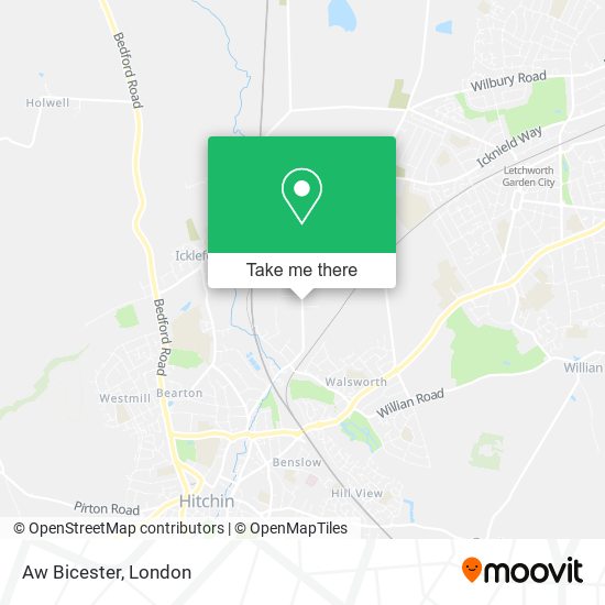 Aw Bicester map