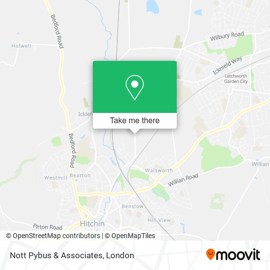 Nott Pybus & Associates map