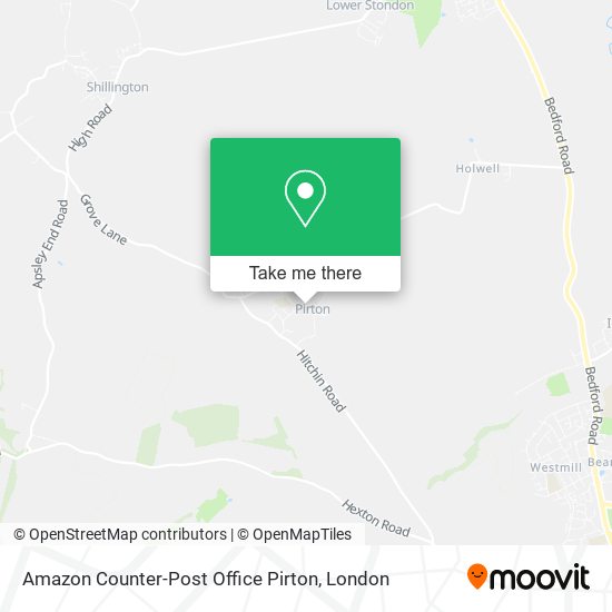 Amazon Counter-Post Office Pirton map