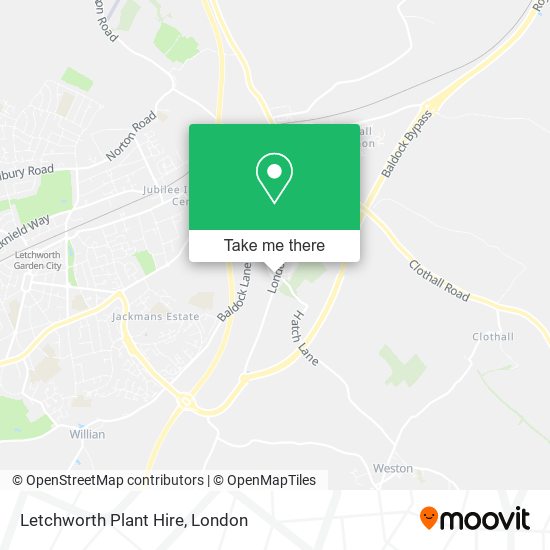 Letchworth Plant Hire map