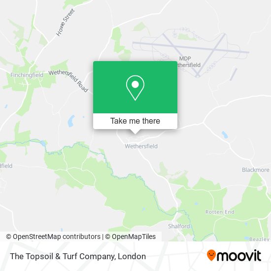 The Topsoil & Turf Company map